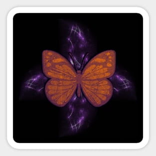 Cool butterfly with purple effects Sticker